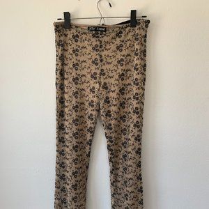 Vintage Betsey Johnson mesh overlay low rise pants